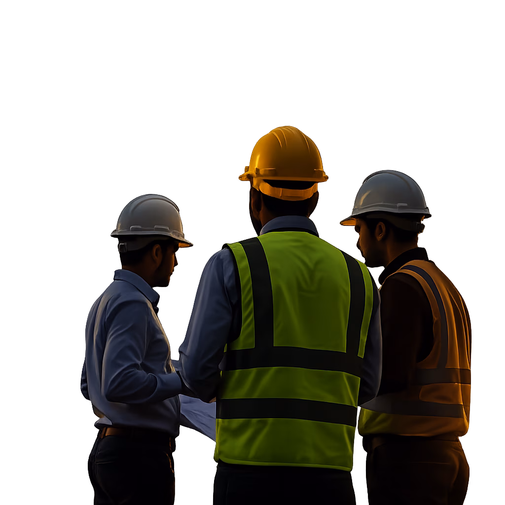 INB Construction site in action